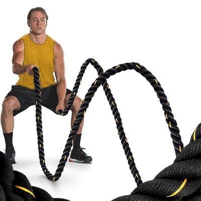 China 1.5 Inch Wear Resistant 30 Feet 40 Feet 50 Feet GYM Battle Ropes Workout Exercise Rope Workout Fitness Rope for sale