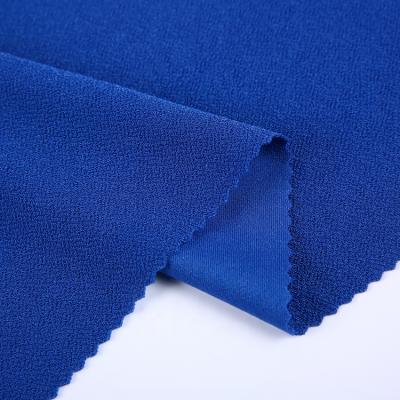 China Memory 95% poly 5% spandex knitted double sided crepe koshibo bubble crepe single sided fabric for sale