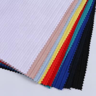 China Antistatic most popular 8*4 poly rib spandex sportswear loose knit polyester clothing rib fabric price for sale