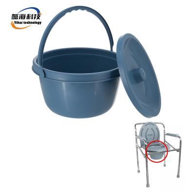 China Medical Rehabilitation Supplies Medical Bedside Commode Plastic Round Bucket for sale