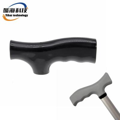 China Medical Rehabilitation Supplies Black Frosted 22mm Non-Slip Walking Stick Grip For Walking Stick for sale