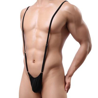 China Men's Sexy Underwear Adjustable Strap Thong Spandex Men's Sexy Underwear One Piece Men's Underwear for sale