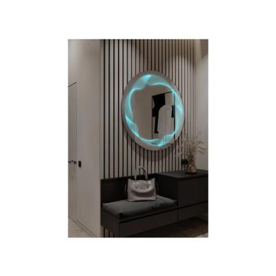 China Manufacturer Wholesale 800mm circular LES illuminated luminescent smart mirror for family hotels and commercial buildings for sale