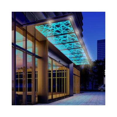 China LES Luminescent Electronic Exterior Canopy And Ceiling Glass Building Glass For Commercial And Office Buildings for sale