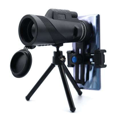 China 12x50 Monocular Mobile Phone HD Monocular For Adults High Power Ipx7 Waterproof Monocular Telescope With Smartphone Holder for sale