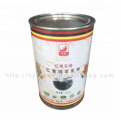 China Luxury Milk Powder Cylinder Milk Powder Packing Box With Custom Printing Empty Milk Powder Tin Can Food Tin Box for sale