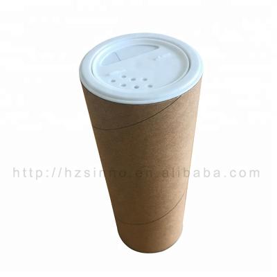 China 2020New style salt/spice paper cardboard tube box packaging for baby body powder paper tube container for sale