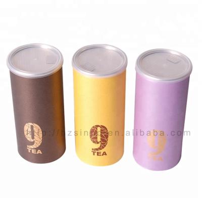 China Custom Paper Tea Tubes For Loose Tea Leaves Tea Bags Tube Online Paper Packaging for sale