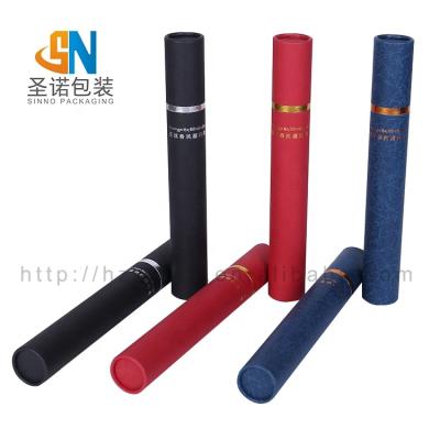 China Custom printed colorful incense sticks wrapping paper tube rolled edge paper tube packaging for insense sticks for sale