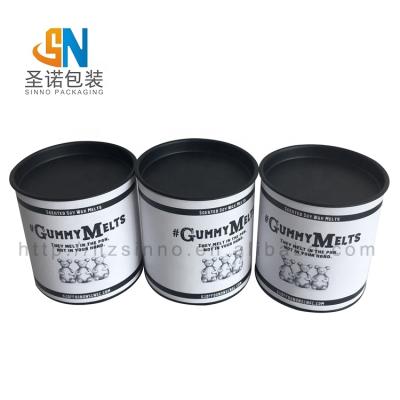 China Doll Customized Airtight Food Paper Canister For Oatmeal Kraft Paper Tube Cylinder Box Packaging for sale