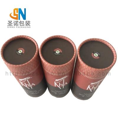 China Personal Care Rolled Edge Cylinder Shaped Decorative Kraft Paper Box Cardboard Tube Paper Boxes for sale