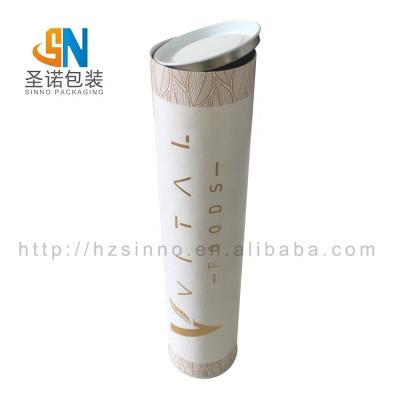 China Gift Paper Tube Packaging Packaging Custom Design For Badminton Poster Or Cylinder Box for sale