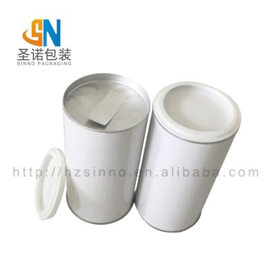 China food & Beverage Packaging Professional Airtight Food Can Round White Plain Empty Cardboard Paper Tube Food Tube for sale