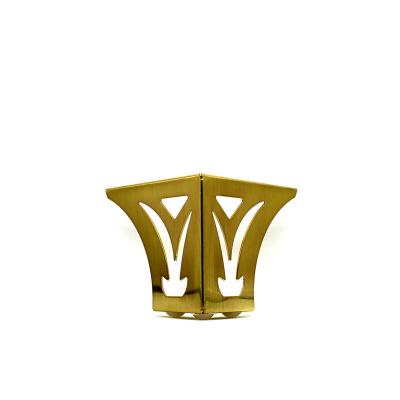 China New Modern Style Brass Gold Foot Cover Furniture Sofa Leg Wholesale for sale