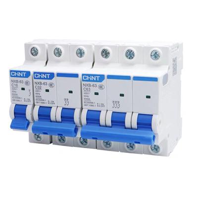 China Professional Sale Rcbo Rccb Chnt Mcb Plastic Electrical Miniature Circuit Breakers 1p 2p 3p 4p Disyuntor Types From China Manufacturer for sale