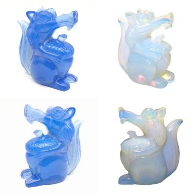 China China Customization Crystal Factory Price Healing Crystal Squirrel Carving Crystal Animals for sale