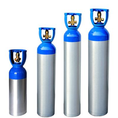 China 2L 4L 6.3L 8L10L Oxygen Aluminum Alloy Oxygen Cylinder Medical Oxygen Tank for sale