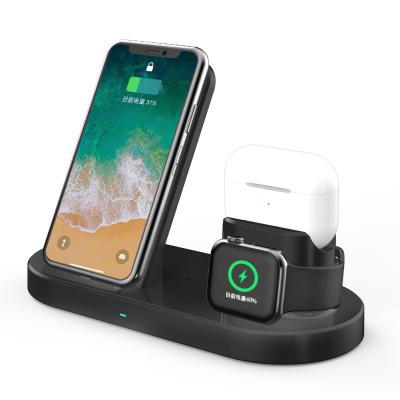 China Multifunctional Smart Charger Station Wireless Dock H10 Three-in-One Wireless Fast Charging Base, Charging Three Devices of Different Power at the Same Time for sale