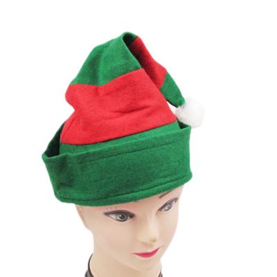 China Eco Friendly Fabric Elf Santa Caps Christmas for sale