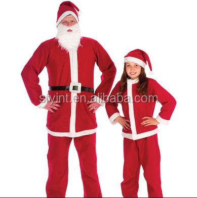 China Santa Plus Size Christmas Party Decoration Costume for sale