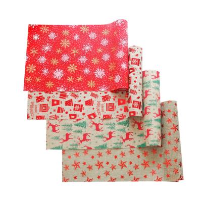 China Oilproof Christmas Cotton Christmas Table Cloth Table Cloth Flag for sale