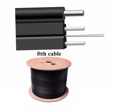 China FTTH FTTB FTTX FTTH Network FTTH Drop Fibra 2 Cable Gjxh G652d G657a2 a1 Core Gjyxfch G652d G657a2 a1 Fiber Optic Core Single Mode Indoor Outdoor Cabl 1 for sale