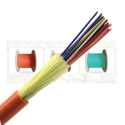 China Indoor Cable Indoor 4F 8F 12F 24F 36F 96F Use SM Fiber GJFJV Single Mode Tight Buffer Fiber Optic Fibra for sale