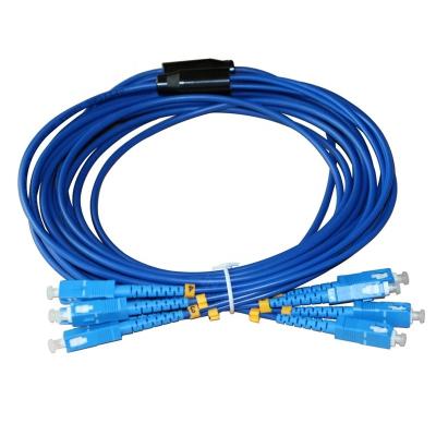 China Telecom Communication FTTH Launch Cable Box SC FC LC 1KM OTDR Canard G652D Fiber Disk OTDR Singlemode Single Bare Fiber Cable for sale