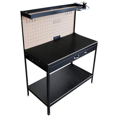 China Hotels Storage Workbench Wholesale Steel Workbench Custom Drawer Workbench With Led Light for sale