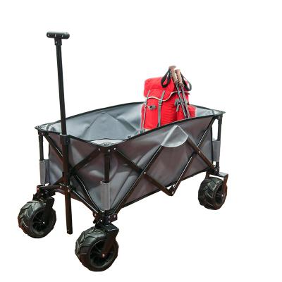 China Handle iron folding beach cart garden cart outdoor folding steel cart for sale