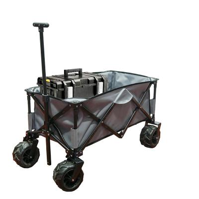 China Folding Folding Handle Picnic Camping Cart Raising Folding Beach Cart Trail Cart Folding Service Cart for sale