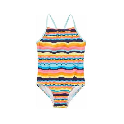 China Girls Plus Size FREE SAMPLE Slightly Tie Soft Waterproof One Piece Swimsuit Kids Soft Fit for sale