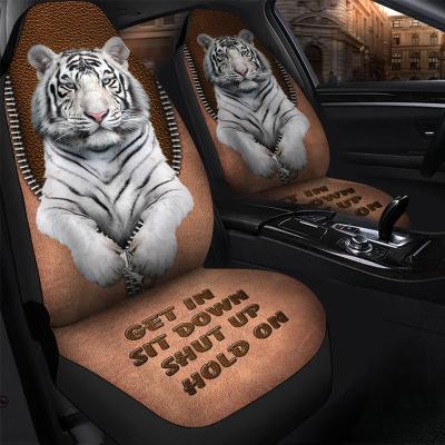 China Free Shipping Relaxlines Dropshipping Cleaned Free Custom Logo 3d Printing Green Luxury Car Seat Cover Set Leather Car Seat Covers for sale