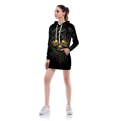 China Relaxlines Anti-Shrink Drop Shipping 3D All Over Print Sublimation Beauty Cotton Hoodie Dress Women's Hoodies and Sweatshirts for sale