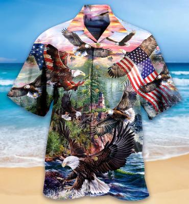 China Custom Made Relaxlines Hawaiian Shirts QUICK DRY Beach Party Vacation Shirt Men's Casual Harajuku Print Button Down Tops for sale