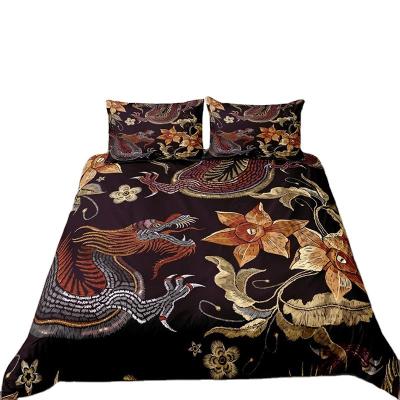 China Relaxlines Dropshipping Digital Printing Nondisposable Home Textile Custom Bed Bedding Set Wholesale Comforter Kids Polyester Bedding Sets for sale