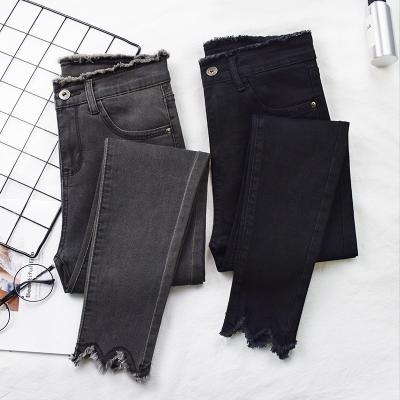 China Autumn New High Waist Jeans Women's Ninth Breathable Denim Pencil Pants Elastic Pencil Jeans for sale