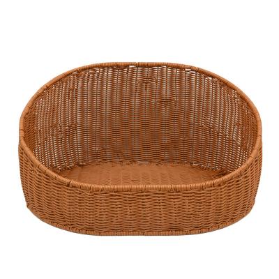 China Small Animals Amazon's best selling woven grass luxury pet house  indoor cat house small animal home  toy bed  house for sale