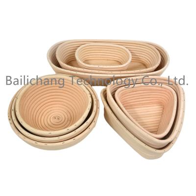 China Sustainable China oval / round bread baskets customized various shapes proofing bread basket for sale