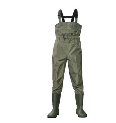 China Chest china factory fishing nylon water proof mens coat wader PVC waders for sale