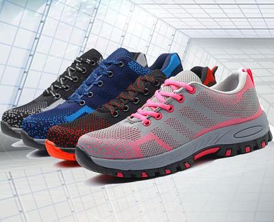 China CE steel work cheap sport fly italian knitting toe s1p s2p safety shoes for engineers for sale