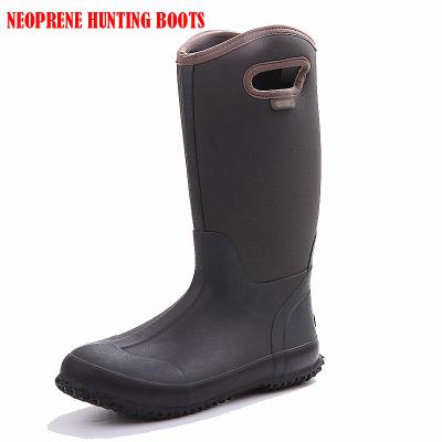 China Neoprene Garden Farm Boot And Shoes Wholesale Waterproof Black Rubber Rubber Boots For Men for sale