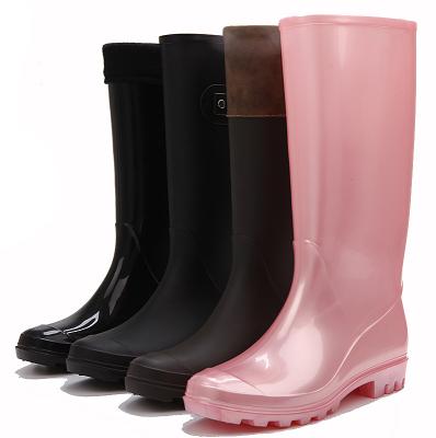 China Waterproof Women Over The Knee High PVC Professional Fishing Water Customized Rain Boots For Lady Wholesale for sale