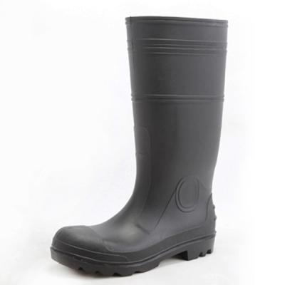 China High Quality Waterproof PVC Safety Running Heavy Duty Rubber Boots Stick On Boots With Steel Toe And Midsole for sale