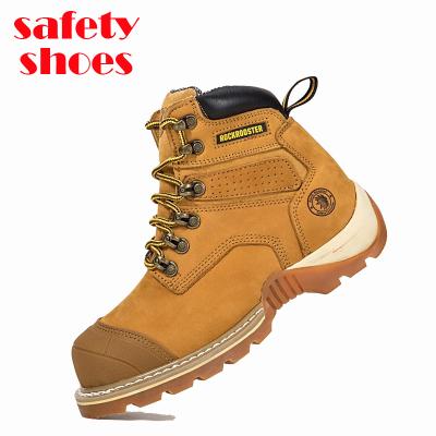 China Wholesale Nubuck Steel Toe Men's Industrial Work Time Welding Boots Waterproof Compound Safety Shoes Anti Slip for sale