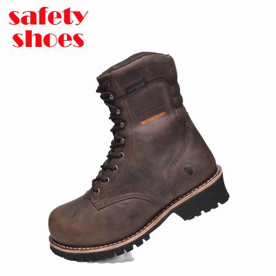 China Wholesale Men's Steel Toe Anti Steel Toe Protective Waterproof Nubuck Shoes Leather Working Safety Shoes For Workers for sale