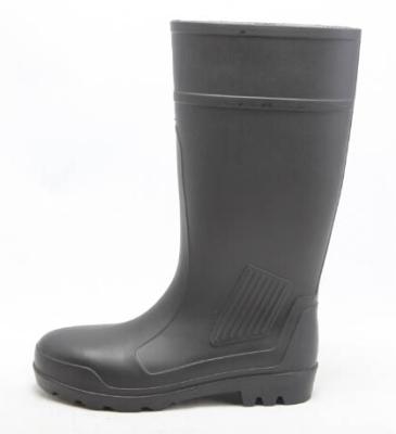 China qinghong manufacture pvc safety waterproof boots with steel toe and middle sole for sale