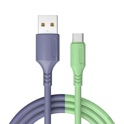 China MP3/MP4 Player 1.2M Soft Silicone 3A Usb Type C Cable Usb C To Usb Data Cable For Android Phone Tablet Fast Charging Wire Rubber Cable Type-C for sale