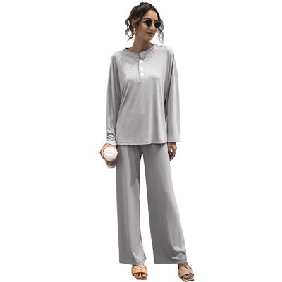 China Fashion Factory Price Various Custom Wholesale Custom Made Women Modern Pajama Set Designs Comfortable QUICK DRY Color As Picture Crewneck Full 2pcs for sale