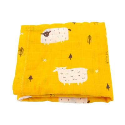 China Anti-pilling 16% off breathable premium baby muslin light weight material ultra soft wrap blanket for newborn baby for infant for sale